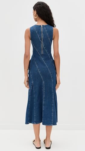 Women's Raven Denim Midi Dress3