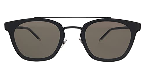SAINT LAURENT Unisex Sunglasses Black Matte Frame, Grey Lenses, 61MM2