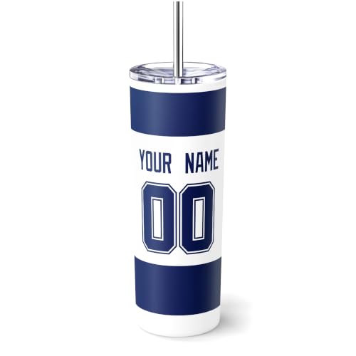 Image of ANTKING Tampa Bay Tumbler 20oz Travel Mug Custom Name Number Gifts | Stainless Steel Insulated Coffee Cup for Men Women