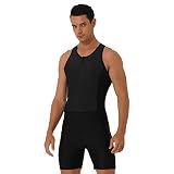 inhzoy Men's Wetsuit Sun Protection Rushguard Bathing Suit One Piece Bodysuit Surfing Swimming Costu