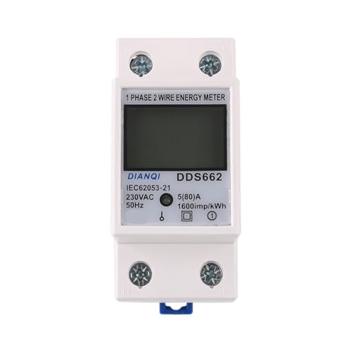 Électricité et kWh mesurés par ce compteur monophasé 5(80)A 230V DDS667