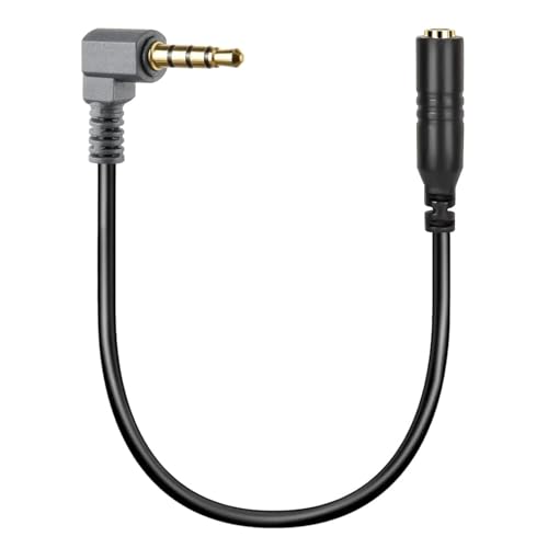Cable Audio Estereo Jack 2.5 Macho 4 Pin a Jack 3.5 Hembra, Cable de Conversión de 2.5 mm a 3.5 mm, Adaptador audio 3.5 a 2.5, Apto para Altavoces, Auriculares, Móvil, Tablet, MP3, 15 cm
