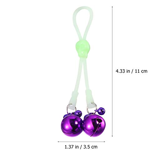 HEALLILY 2 Peças de Grampo de Mamilo Não Perfurado Grampo de Mamilo Ajustável para Casais (Corda de