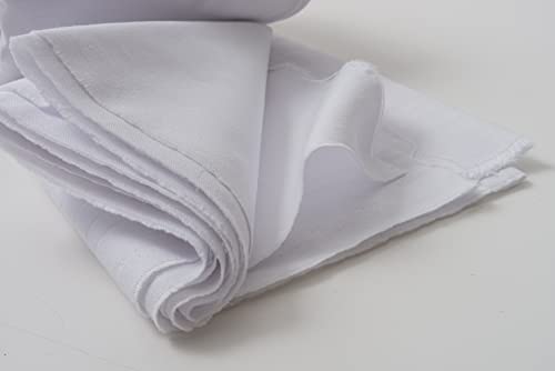IPEA Baumwollstoff Leichter Weiß -200 cm x 150 cm - Made in Italy - Nähstoffe für Kleidung, Futter, Möbel, Accessoires, Patchwork, Einfarbiger Stoff zum Nähen