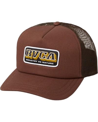 Image of RVCA Men's Trucker Hat, Adjustable Snapback Cap for Streetwear & Skating, Lightweight Breathable All-Day Comfort
