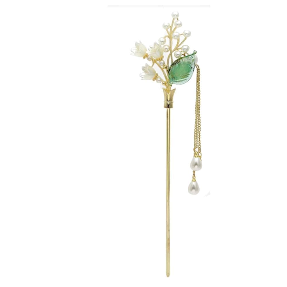 See full amazon price history chart for El Regalo Retro Lilly Flower Bells Hair Ring/Bun Stick/Juda Hairpin- Fancy Vintage Bridal Flower Tassel Juds/Bun Hair Stick- Wedding Hair Accessories (Lilly Bunch Tassel) Light Green El Regalo Retro Lilly Flower Bells Hair Ring/Bun Stick/Juda Hairpin- Fancy Vintage Bridal Flower Tassel Juds/Bun Hair Stick- Wedding Hair Accessories (Lilly Bunch Tassel) Light Green (B0CXPXPGB9) Amazon Price History, Amazon Price Tracker