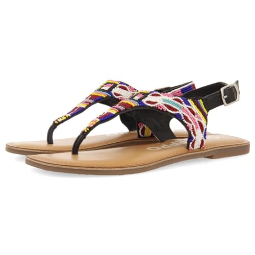 Sandalias ÉTNICA con Piedras Multicolor para Mujer SAITASH