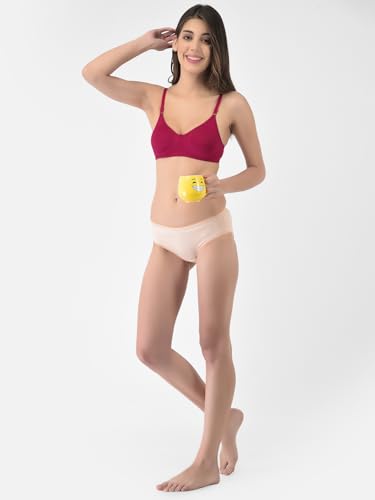 Image of Softline Women's Cotton Rich Wire-Free Non-Padded Round-Neck Bra Combo | Seamless & Breathable Fabric for All-Day Comfort | Smooth Fit & Everyday Support (Pack of 2)
