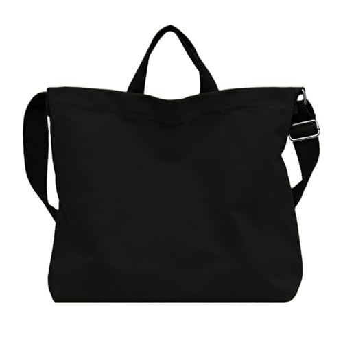 Canvas Tote Bag with Crossbody Strap