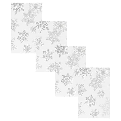 Newbridge Metallic Snowflake No-Iron Napkins Set Cover