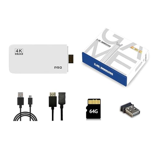 【Configurazione senza soluzione di continuità】: prova la semplicità del plug-and-play con il nostro bastone da gioco. Collegalo alla porta HDMI del tuo televisore, accendilo e sei pronto per partire. Niente installazioni complicate o configurazioni noiose; solo puro piacere di gioco puro e puro a portata di mano.