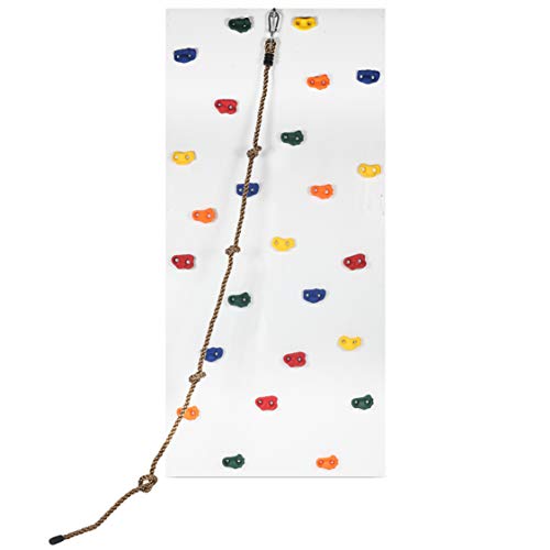 image for Milliard DIY Rock Climbing Holds Set with 8 Foot Knotted Rope (25 Pc. 