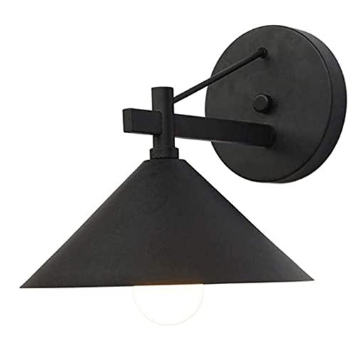 ポーチライト 外灯 屋外 ブラケットライト 玄関灯 ウォールライト 壁掛け照明 玄関照明 庭園灯 アメリカの屋外コーンウォールライト シンプルな防水錬鉄製ウォールランプ 廊下の別荘の農家に適しています家庭用バルコニー通路の壁ランプ 防水防雨 壁付け照明 壁