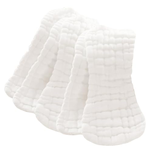 Beatifufu 5pcs Reusable Baby Diapers Infants Cotton Nappies Newborn Swaddle Sack Washable Diaper Water-Tight Design