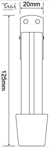 Image of TASA Stainless Steel Heavy Single Door Fitting Accessories Full Set /Kit (1 Aldrop, 1 Latch, 2 Handles, 1 Tower Bolt and 1 Door Stopper) (Wine Mirror)