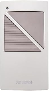 Boîtier Émetteur Vide V1 Bubendorff B230000 – Télécommande Compatible Volet Roulant – Support Mural Inclus – Remplacement Coque – Compatible TRADI ID, Mono ID, Bloc ID (2000-2007)