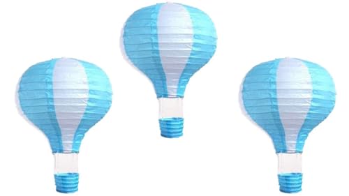 Image of Wanna Party Hot Air Balloon Paper Lantern (Blue)