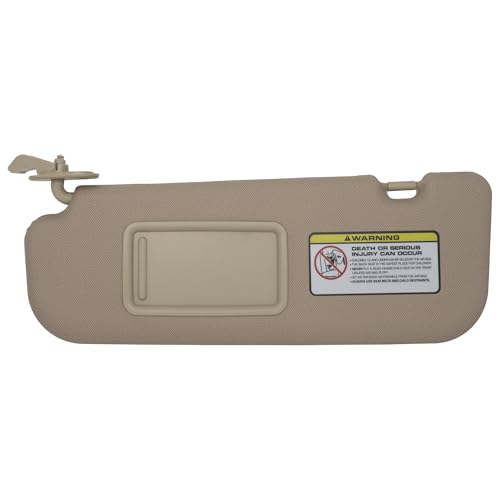 Sun Visor Fits for Hyundai Elantra 2011-2015 (NOT fit GT Model) Left Driver Side Replaces 85210-3X040-YDA Beige