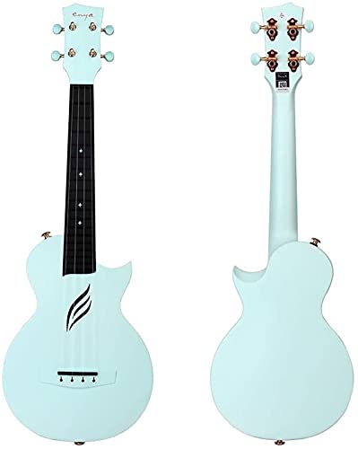 QWEQWE 23″Kit Ukulele Débutant Ukulele étanche Ukelele avec étui/Sangle/Capo/Strings (Color : Blue with Pick up) - Les Beatles, Paul McCartney, John Lennon, RIngo Starr, George Harrison QWEQWE 23"Kit Ukulele Débutant Ukulele étanche Ukelele avec étui/Sangle/Capo/Strings (Color : Blue with Pick up) – Image 3