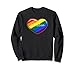 LGBT Pride Heart - Nombre "Emilia" Rainbow Hearts Love Sudadera