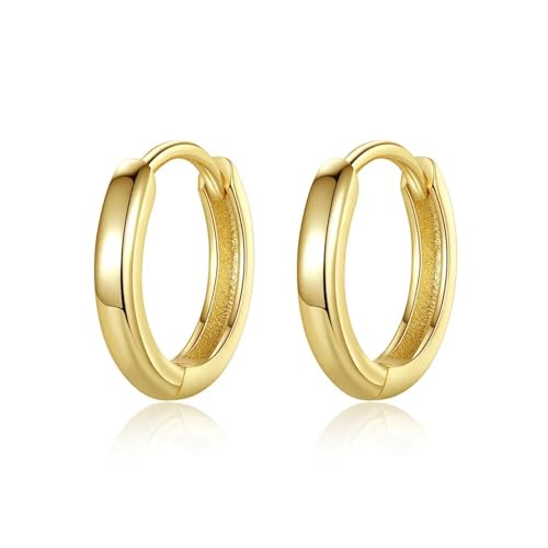 Boucles d'oreilles créoles anti-irritation : design rond et lisse pour femme