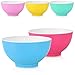 COM-FOUR® Lot de 5 bols à muesli - bols à collation en plastique - récipients réutilisables, lavables au lave-vaisselle - bols incassables - saladiers (Bol muesli 5 pcs.)