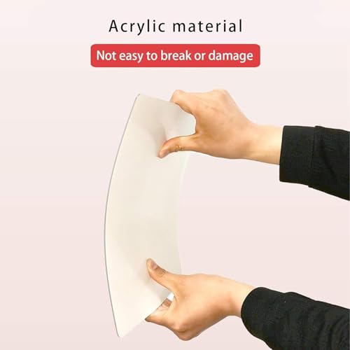 Image of 4pc Pack A4 Size Self Adhesive Acrylic Silver Mirror Finish Decorative Flexible Sheets Wall Stickers 30 x 21 cms