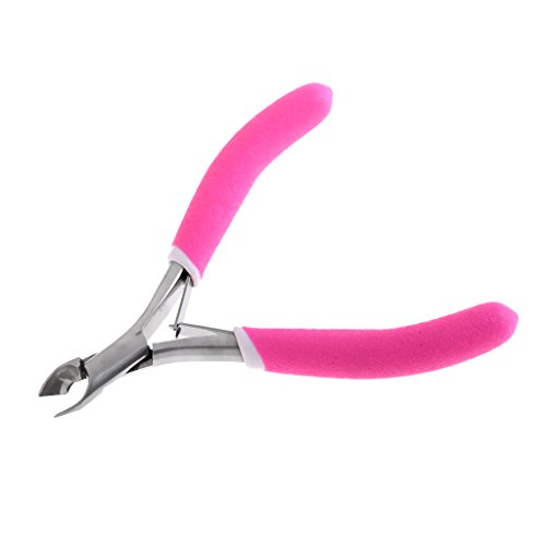 Jojomis Nail Pliers Cuticle Pliers Nail Art Manicure Pedicure Cutter Rose Steel
