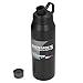 Yosoo Botella de Agua Reutilizable, Botella de Agua de Metal Segura Y Saludable con Capacidad de 1000 Ml para Acampar para el Deporte para Viajar(Negro)