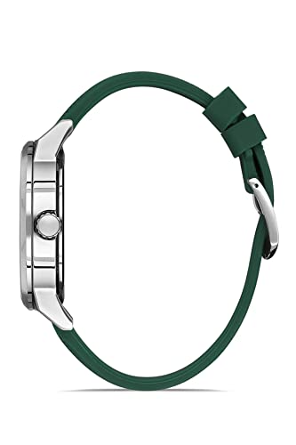 Image of DANIEL KLEIN Analog Green gey White Dial Men's Watch-DK.1.13198-3