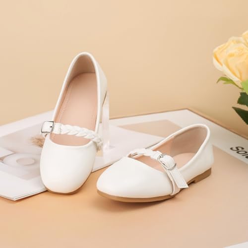 Little Girls Casual Slip on Ballet Flats Ballerina Mary Jane Princess Dress Shoes for Wedding, Party, School2
