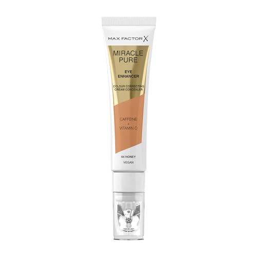 Max Factor Miracle Pure Eye Enhancer - Colour-Correcting Concealer - 04 - Honey, 10ml, Beige, 10 g (Pack of 1)