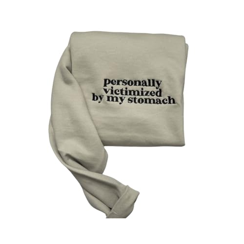 Personally Victimized by my Stomach Embroidered Sweatshirt2