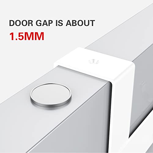 Anjuer Robust Door Hook for Coat Towel, Bathrobe, 6 Brushed Aluminum Hooks (White), white 6 hooks - Image 4