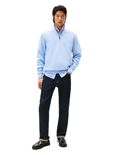 Image of Tommy Hilfiger Men's Medium Weight 1 /4 Zip Sweatshirt