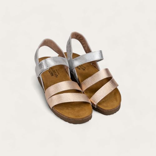 Image of NAOT Kayla Women's Sandals - Supportive 3-Strap Design with Backstrap, Cork & Latex Footbed - Arch Support - Travel-Friendly Comfortable Walking Sandals for All-Day Wear
