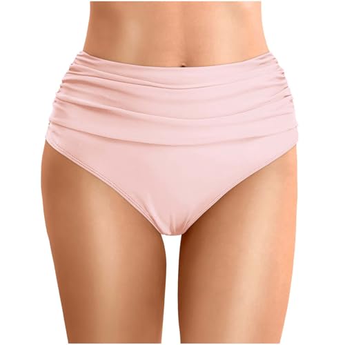 Genérico Braguitas Mujer - Bragas Bikini Mujer Playa Bikini,Culotte Clásico Traje de Baño Sexy Pantalon Triángulo Braguita Ruched Bañador