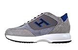  Hogan Scarpe Uomo Sneaker Interactive H Flock HXM00N0Q101QYZ673Q Grigio Blu (Numeric_40)