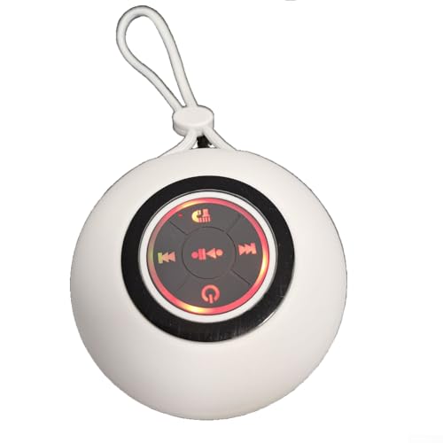 Altoparlante BT con luce LED portatile impermeabile mini altoparlante per avventure allaperto giornate in spiaggia feste in piscina streaming musicale wireless bianco