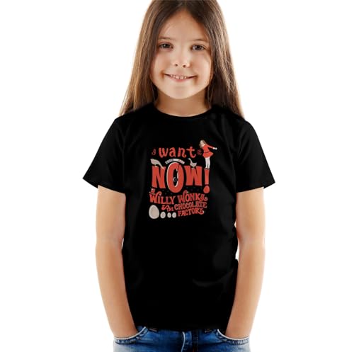 Willy Wonka and The Chocolate Factory Lone Oompa Loompa Kids T Shirt (2) for Youth Toddler Boys and Girls, Black