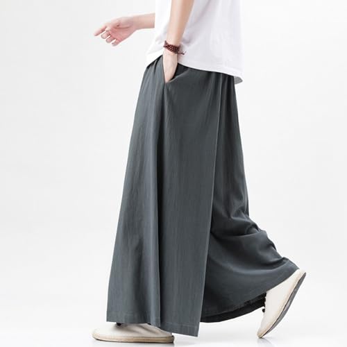 Pantalón holgado casual estilo japonés para hombre, talla Medium miniatura 4