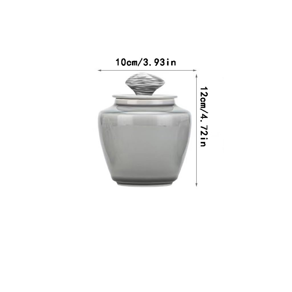 Juego De Té Latas de té esmaltadas de Colores for Uso doméstico, latas de té de cerámica Retro Selladas, latas de té a Prueba de Humedad Tarro para Guardar Té(B)