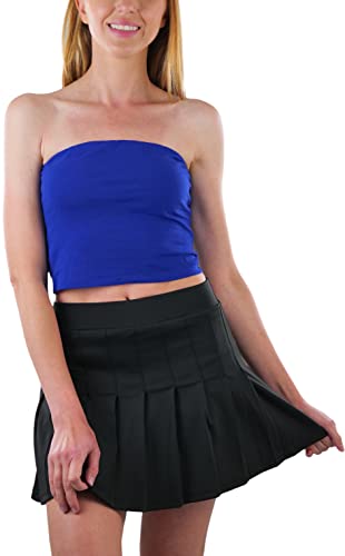 Image of ToBeInStyle Women's Cotton-Spandex Blend Stretchy Tube Top
