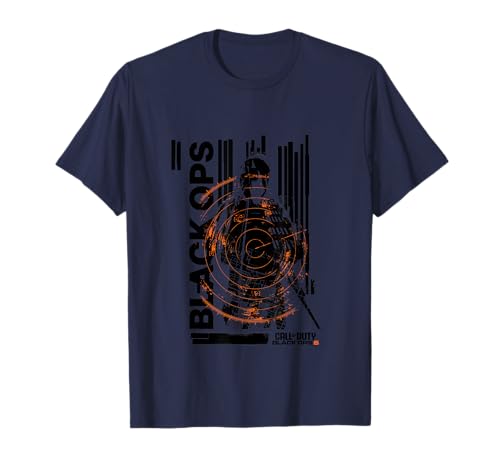 Call Of Duty Black Ops Soldier Silhouette Distressed Logo T-Shirt