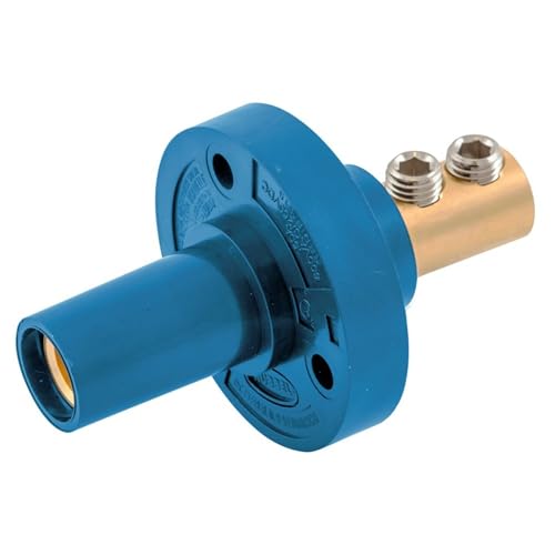 Hubbell HBL15FRBL 3R, 4X, 12 Taper Nose Receptacle - Female, Blue