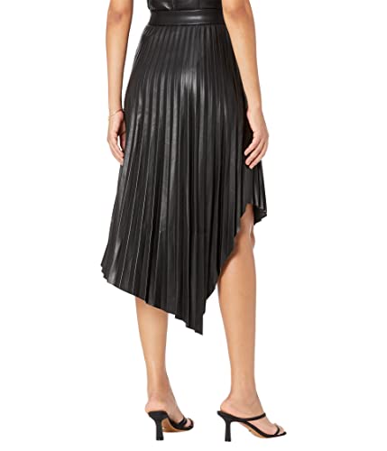 BCBGMAXAZRIA Women's Fit and Flare Asymmetrical Pleat Skirt2