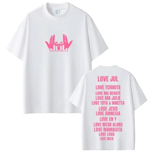 Générique T-Shirt Jul Homme Manches Courtes T-Shirt Design Rap Urbain (4,M)