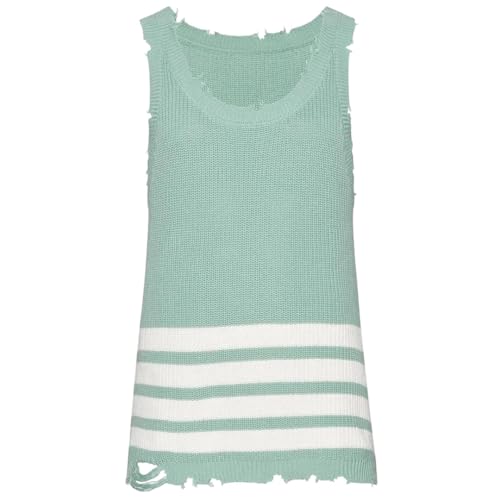 Camiseta de punto para hombre estilo chaleco de verano casual y ropa holgada