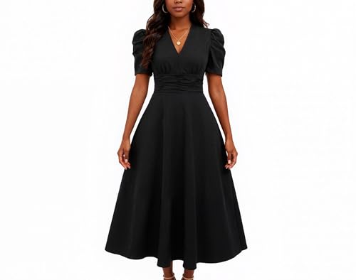 Spring Casual Dresses for Women 2025 Summer Business Work Midi