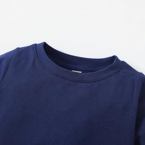 Image of Magic Park 6M-14Y Baby Short Long Sleeve Tee Tops Toddler T-Shirt Kids Solid Color Shirts Boys Girls Casual Blouse